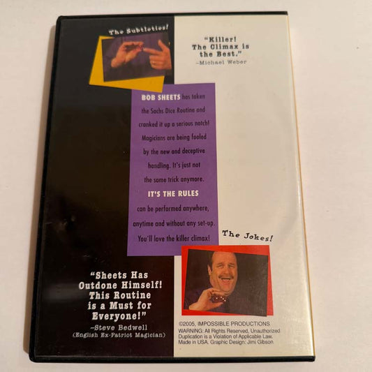 It's The Rules (DICE ROUTINE) by Bob Sheets DVD
