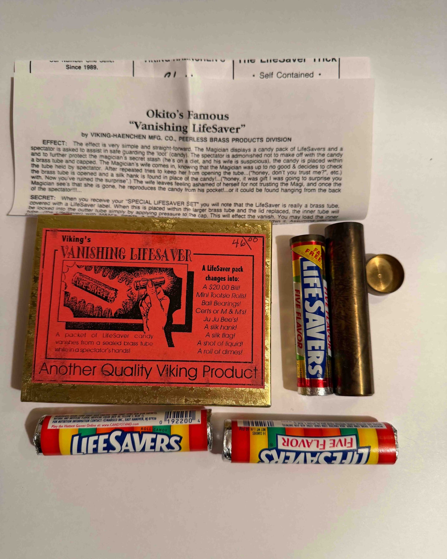 Vintage Vanishing Lifesavers by Viking Magic